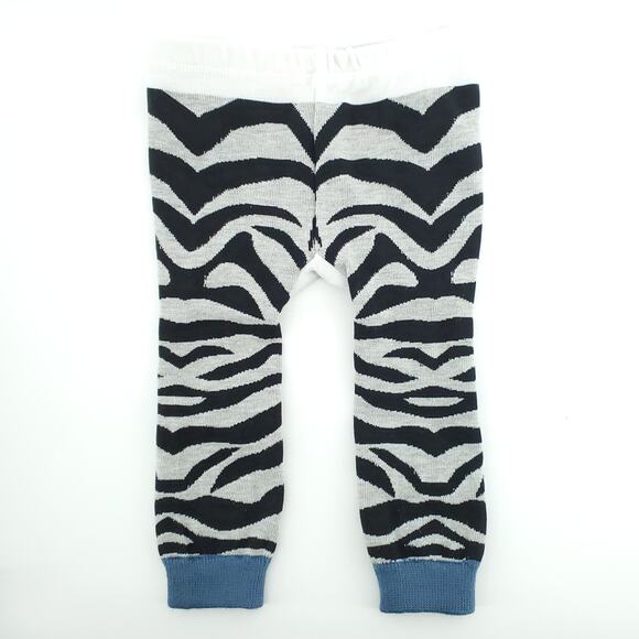 Doodle Pants NWOT Zebra Black & White Zebra Print w/ Tail  Legging Small 3-12mo - Picture 5 of 5